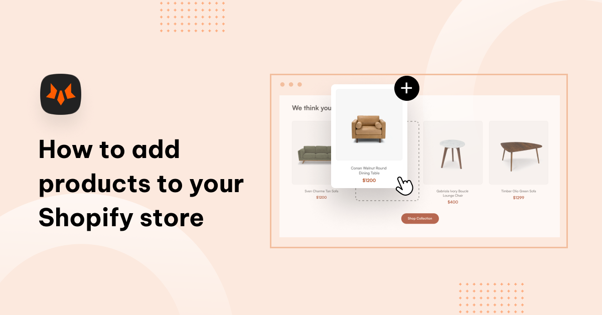 How to add products to Shopify