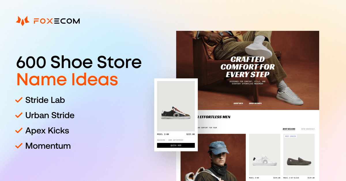 shoe shop name ideas for sneaker business