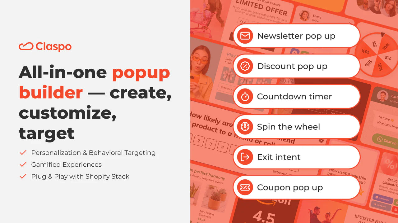 Claspo Newsletter Email Pop up