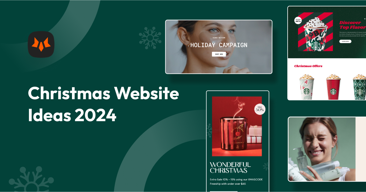 eCommerce Christmas website design ideas and templates  