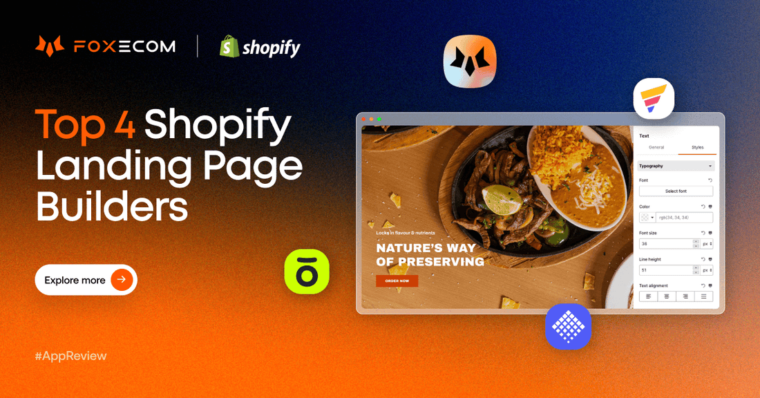 Review Top 4 Shopify Landing Page Builders