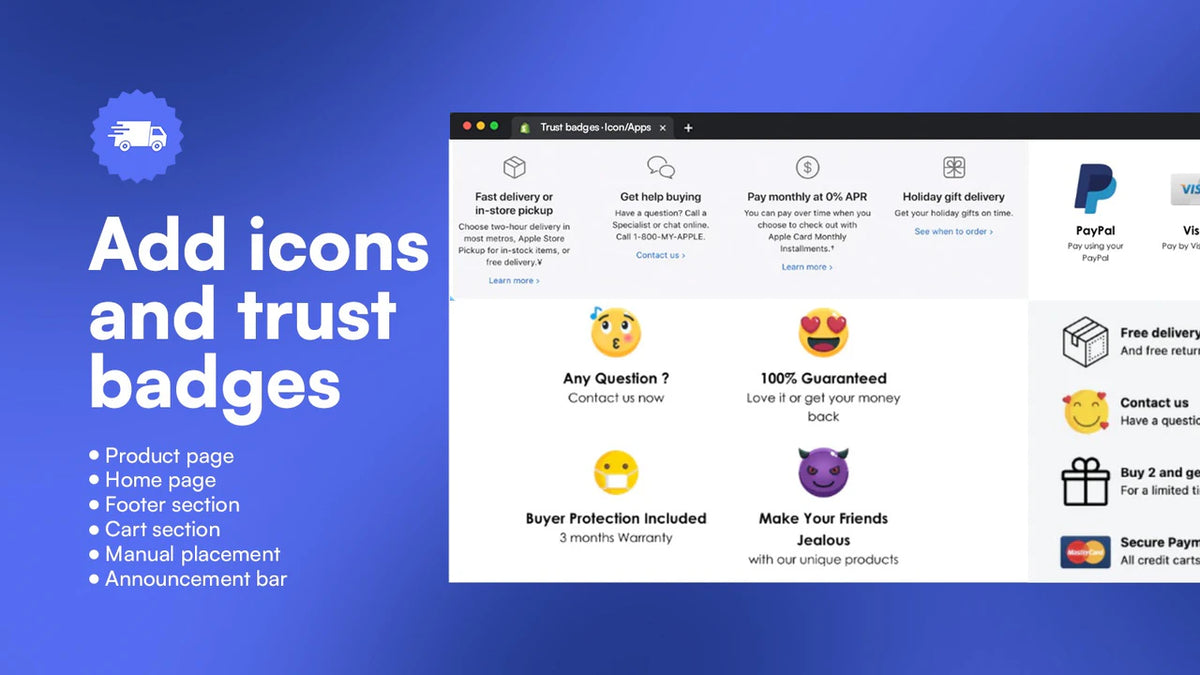 Icon Trusted Store Iconito – Trust Badges & Icons – FoxEcom