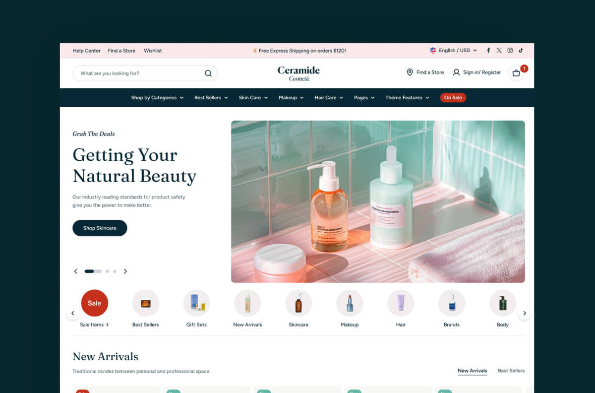 Ceramide preset homepage