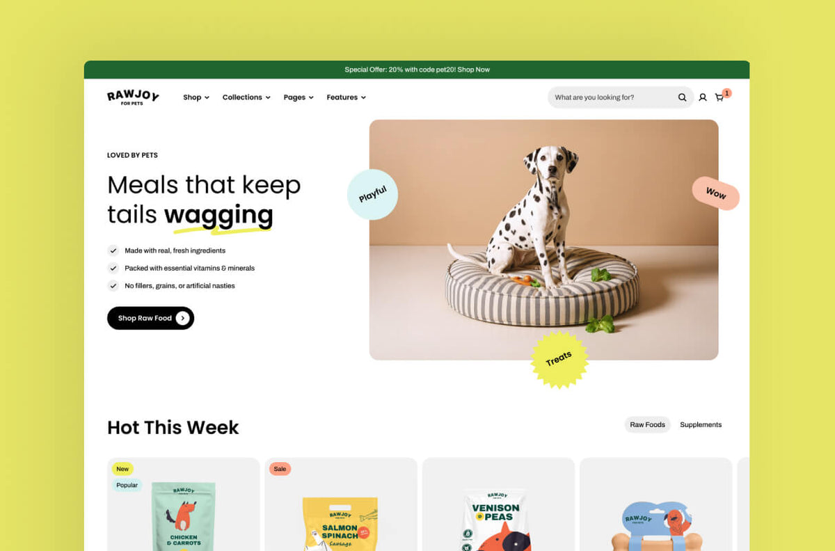 RawJoy preset homepage