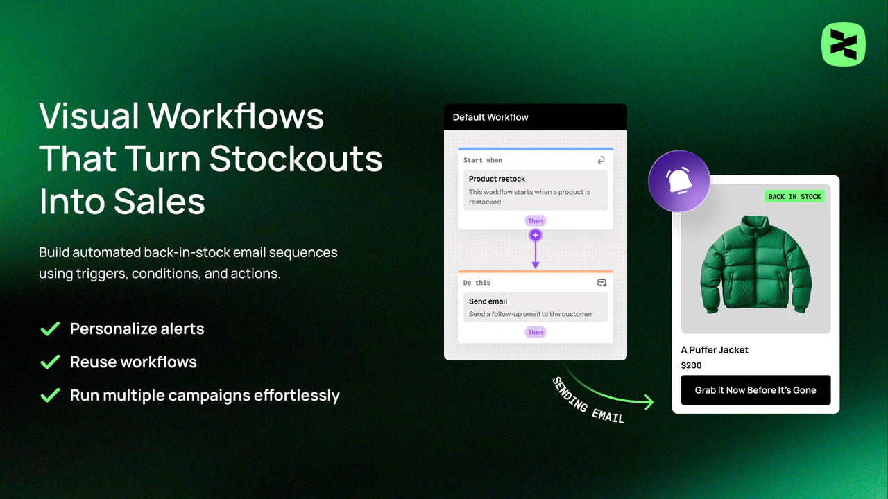 XFlow Back in Stock Automation